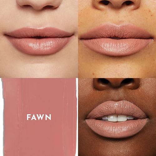 Lawless Forget the Filler Lip-Plumping Satin Lipstick in Fawn - 0.1 oz