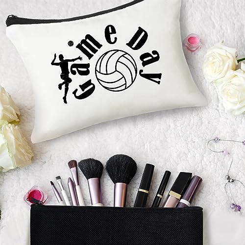 Volleyball Cosmetic Bag Set - 30 Pcs Black & White Team Gift