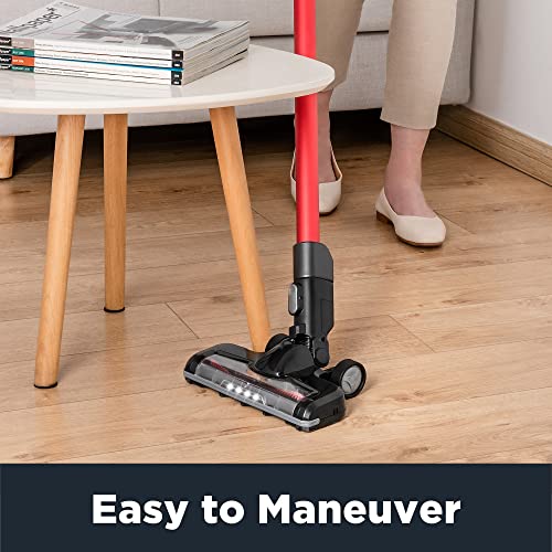 Eureka NEC101 Cordless Lightweight Vacuum Cleaner, 2-in-1 Stick & Handheld, Rose Red