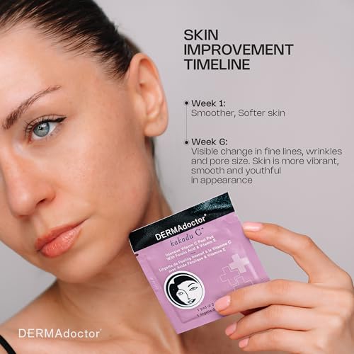 Brightening Facial Pads - Exfoliating Glycolic Acid Face Peel 30 Pack - DermaDoctor Variation