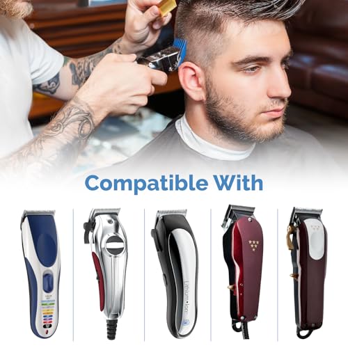 10 Pcs Clipper Guards Set for Wahl Clipper Guards Set with Metal Clip£¬Professional Hair Clipper Guards Cutting Guides Compatible with Most Wahl Clippers from 1/16" to 1"(Colorful£©