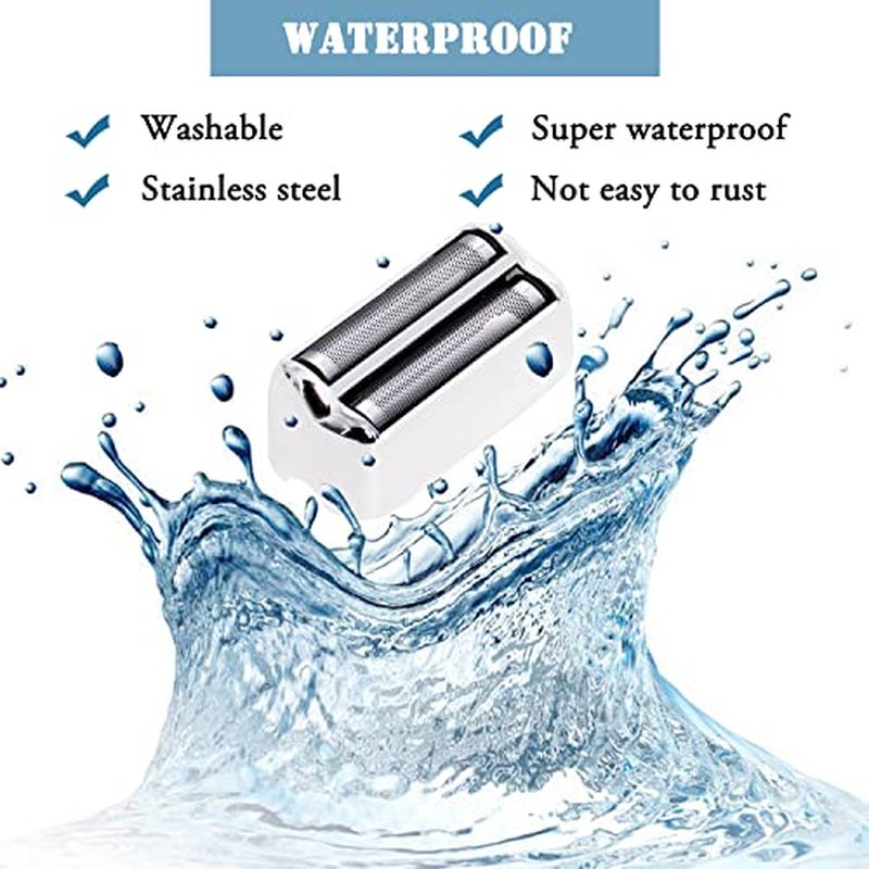FXFS2 Replacemnet Foil and Cutter Compatible with Bab-yli-ss PRO Barbe-rology Double Foil Shaver, Shaver Head for Bab-yli-sspro Replacement Blade