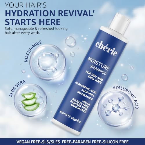 Moisturizing Hair Shampoo for Dry Hair - Hydrating Natural Formula, 16.9 oz