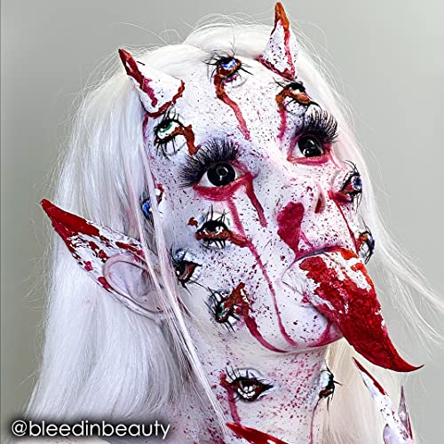 Mehron Paradise Makeup AQ Pro White 1.4 oz & Black 1.4 oz | Professional Water-Activated Face & Body Paint for Stage, Film, Cosplay & Halloween
