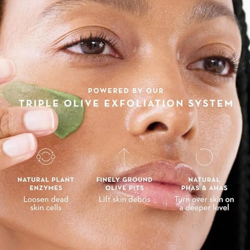 Furtuna Skin Triple Action Exfoliator ? Olive-Infused Facial Scrub, Smooths, All Skin Types, Vegan, 15ml