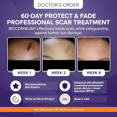 Biocorneum Silicone Scar Gel SPF 30 - 20g - Advanced Scar Treatment with Silishield