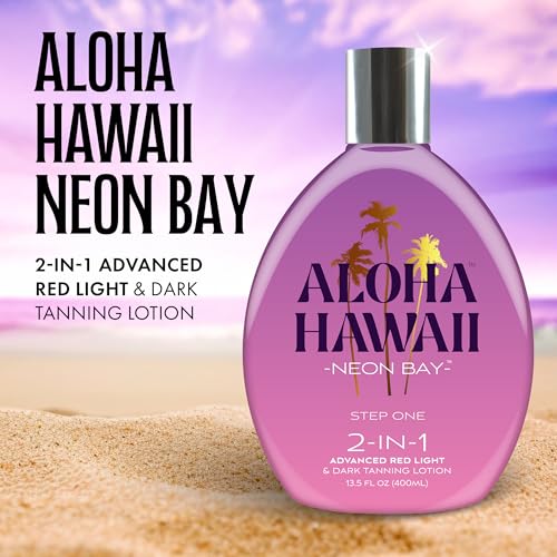 Brown Sugar Aloha Hawaii Neon Bay Red Light Tanning Lotion 13.5 Fl Oz