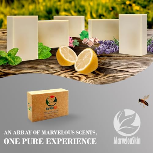 Lavender Tallow Soap ? Grass-Fed Bar with Organic Essential Oil ? Calming & Naturally Gentle ? 3 Pack