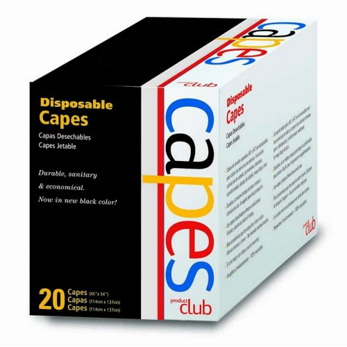 Disposable Hairdressing Capes - Full Size 45 x 54 Inch, 20 Pack, Recyclable