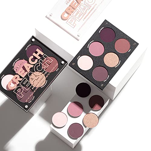 Inglot Creach Peach Eyeshadow Palette - 12 Colorful Long-Lasting Shades, Cruelty-Free, Compact Makeup