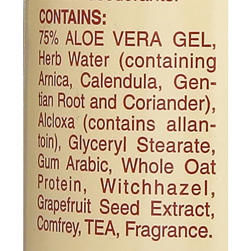 All Natural Roll-On Deodorant Aloe & Almonds 3 Oz Pack of 4 - Cruelty-Free & Aluminum-Free
