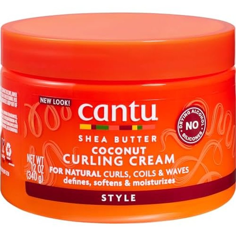 Cantu Shea Butter for Natural Hair Coconut Curling Cream 12 oz. (Pack of 2)