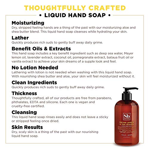 Soapbox Liquid Hand Soap Refill Combo Pack, Coconut Milk & Sandalwood + Meyer Lemon & Tea Leaves, 64oz Half Gallon Refills (Pack of 2)