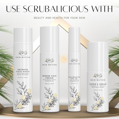 Gentle Face Exfoliator with Glycolic Acid & Aloe Vera - Hydrating & Pore-Clearing, 4 oz - Aloe Vera Variation