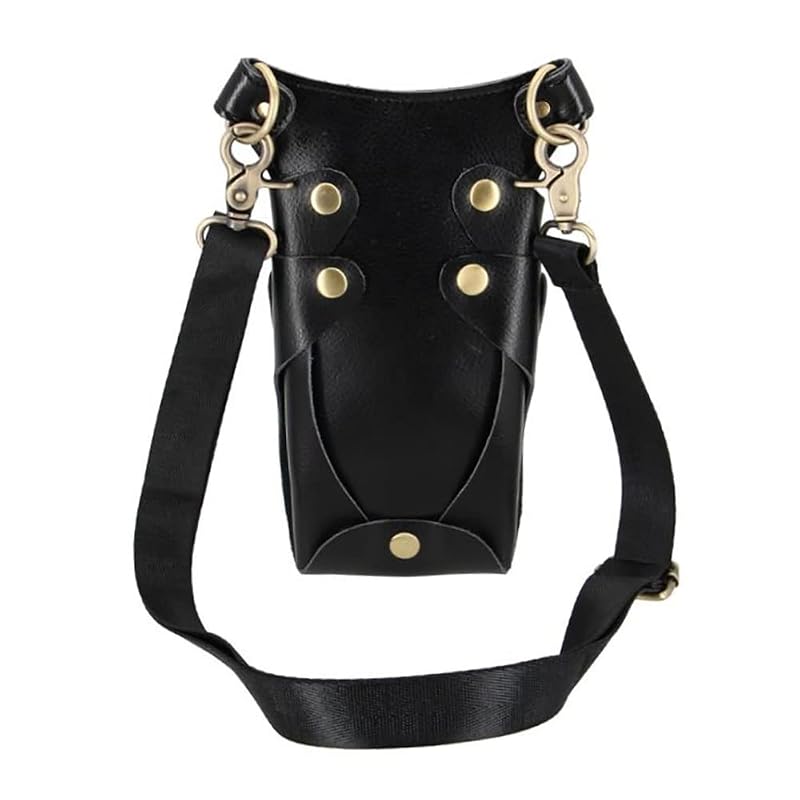 Leather Scissor Bag Holster for Barbers – 6 Scissor Holders & Large Tool Pocket