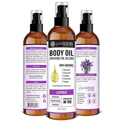 pureSCRUBS Lavender Body Scrub + Lavender Body Oil Bundle