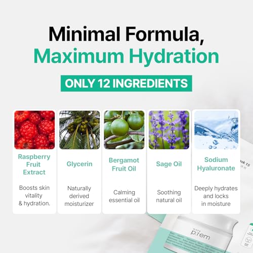 Hydrating Bamboo Sheet Mask with Hyaluronic Acid & Raspberry Extract - 10 Pack
