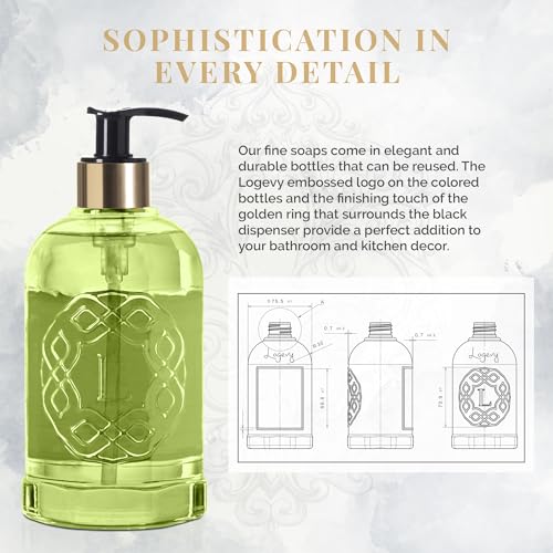 Logevy Fico Verde Liquid Hand Soap ? Indulgent Green Fig Fragrance Made from the Best Skin-Friendly Ingredients Rich in Nutritional Properties for Hydrating and Soothing Action ? 500ml