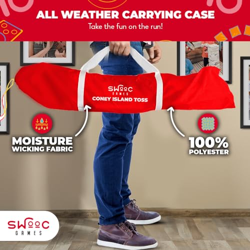 Outdoor Cornhole Set with 15+ Games and Carrying Bag - Kids & Adults Yard Game