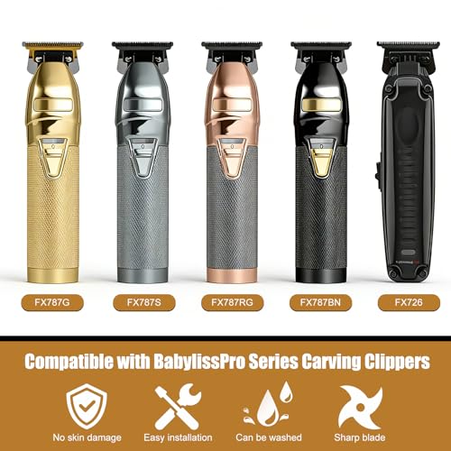COSYONALL Replacement Blade for BaByliss Pro FX787 & FX726 Hair Trimmers Black