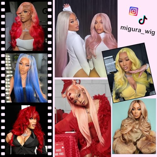 Blonde Lace Front Wig Human Hair 24 Inch Body Wave 613 Wig - Natural Look Variation
