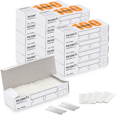 REXBETI 1400 Pack Single Edge Razor Blades for Scrapers – Industrial Utility Blades