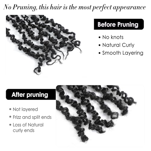 Scanbos Yanky Twist Crochet Hair 12-16 Inch Natural Black Pack Set