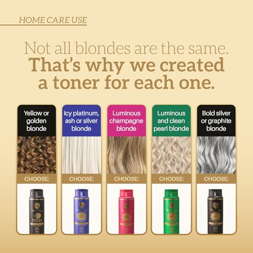 4-in-1 Hair Toner for Brassy Blonde & Orange Tones - Hydrating Corrector