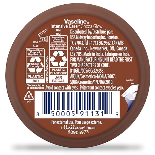 Vaseline Cocoa Glow Body Lotion 12-Pack 2.53 Fl Oz - Deep Moisturizing & Glowing Skin