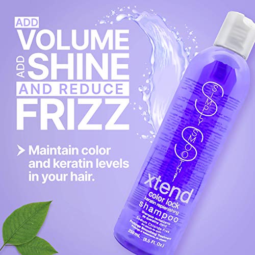 Simply Smooth Xtend Keratin Color Lock Shampoo 8.5 Fl Oz - Anti-Fade & UV Protection