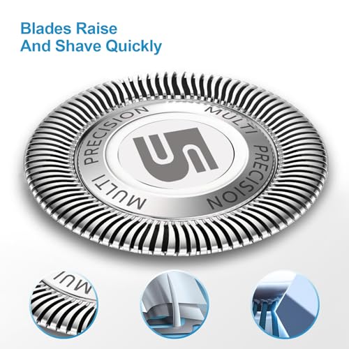 SH50 Replacement Heads 9-Pack for Philips Series 5000 AquaTouch & PowerTouch Shavers - Variation of This Listing