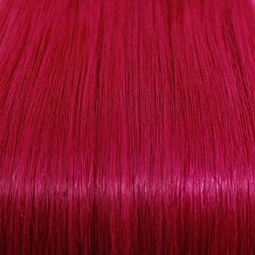 Fuchsia Pink Micro Loop Hair Extensions - 25 Strands 22" Human Hair Beads