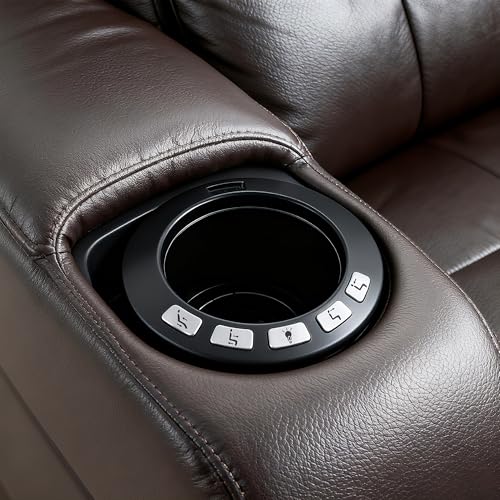 Power Recliner Theater Cup Holder with USB Charging & Light