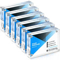 30 Pcs Acrylic Business Card Frames 2.5 x 3.5 Inch Double Sided Magnet Display