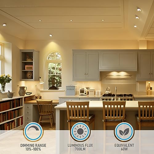 4-Pack LED Recessed Eyeball Lights 5CCT Dimmable 4 Inch Adjustable Ceiling Spotlights