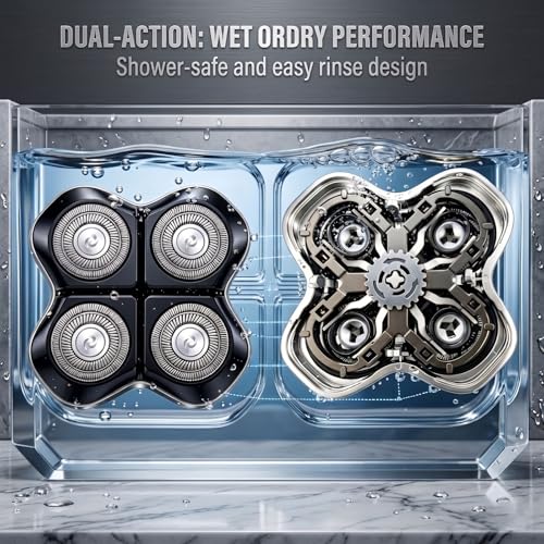 Blue Replacement Blades for Freebird FlexSeries Pro Head Shaver Kit