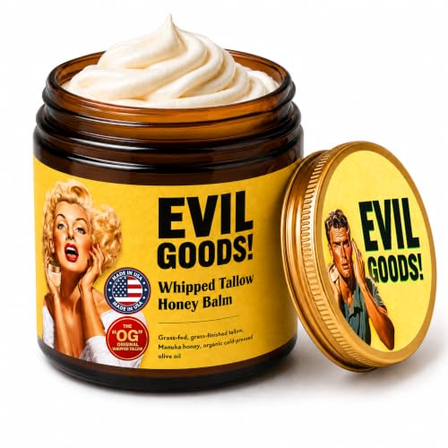 Unscented Whipped Tallow Honey Balm - 4oz Jar - Natural Moisturizer - Variation of This Listing