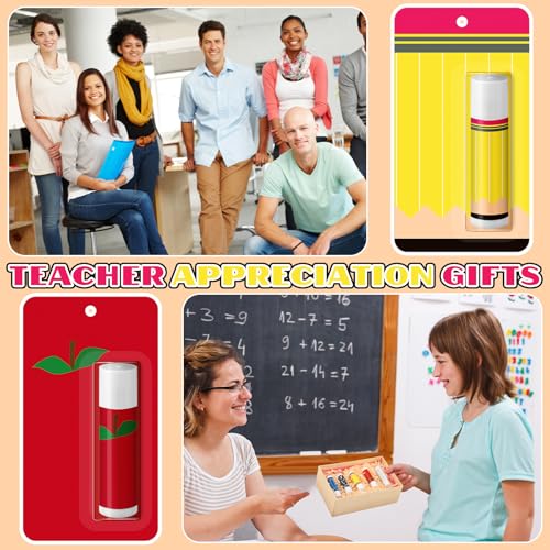 Fresh 30 Pack Christmas Teacher Appreciation Lip Balm Gifts Bulk with Teacher Week Design