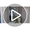 White Wavy Mirror for Wall - 20x30 inch Solid Wood Frame Modern Decor