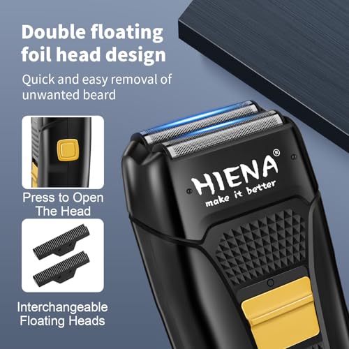 Black HIENA PRO 4-in-1 Professional Hair Clippers & Trimmer Kit for Men