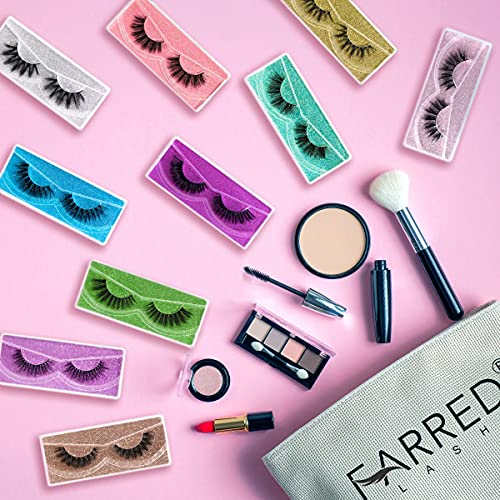 FARRED Style i-100 Pairs 10 Styles 100 Pairs Bulk Faux Mink 8D Dramatic Lashes