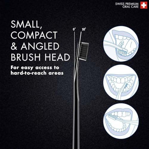 Curaprox Toothbrush Duo - Black and White 2-Pack Extra Soft Whitening Set