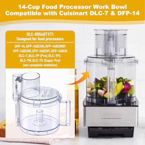 Food Processor Work Bowl Kit for DFP-14 Models - 14-Cup & DLC-2014 Variation