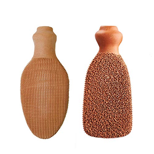 Foot & Body Exfoliation Kit - Terra-Cotta Scrubber & Loofah Bundle