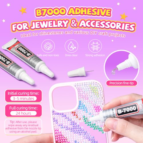 80,000 Rhinestones Bedazzling Kit with 2 Sizes & 80 Colors for Jewelry & Nail Art