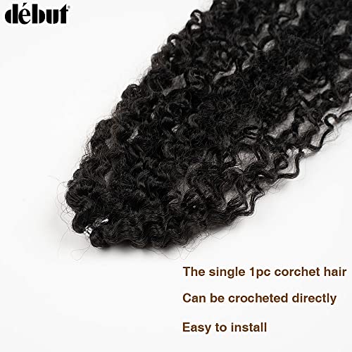 Synthetic Hair Bundles Afro Kinky Curly 22-26 Inch 7-Piece Set 220g - 1B Variation