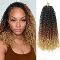 Yanky Twist Crochet Hair 14 Inch - 8 Packs of 30 Strands for Black Women - Natural Texture & Pre-Looped, Variation of 1B/30/27
