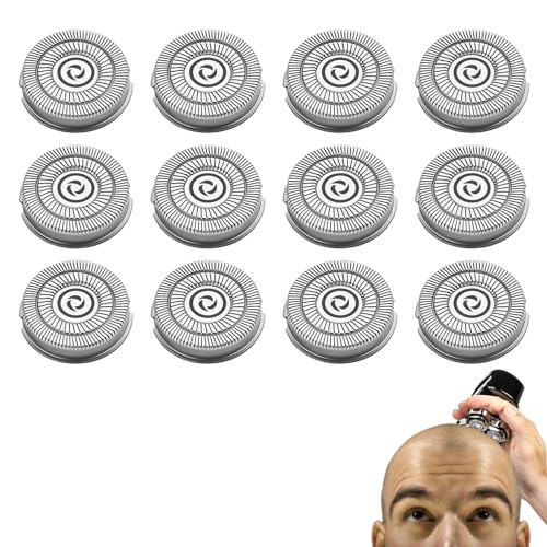 12 Pack Replacement Shaver Heads for Pitbull PRO Razors - Compatible with Gold Silver Platinum