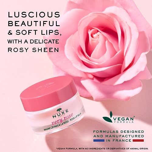Nuxe Nourishing Lip Balm with Shea Butter and Beeswax - Rose Scented, 0.52 Oz