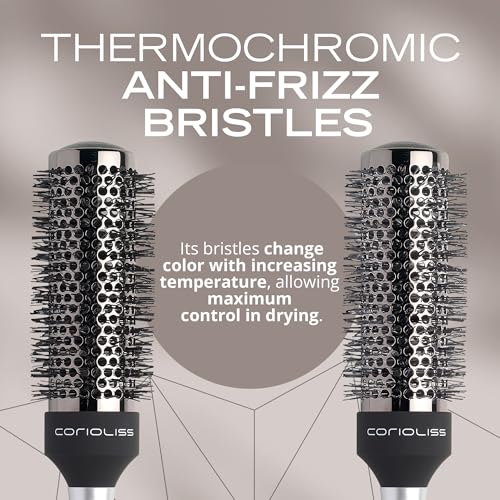 Professional Titanium Round Barrel Hair Brush - 43mm Ionic Styling Tool - Variation 43